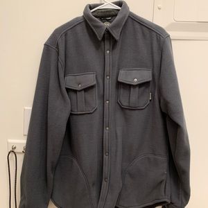 Super Cozy Gray Fleece Button down by Levitate
